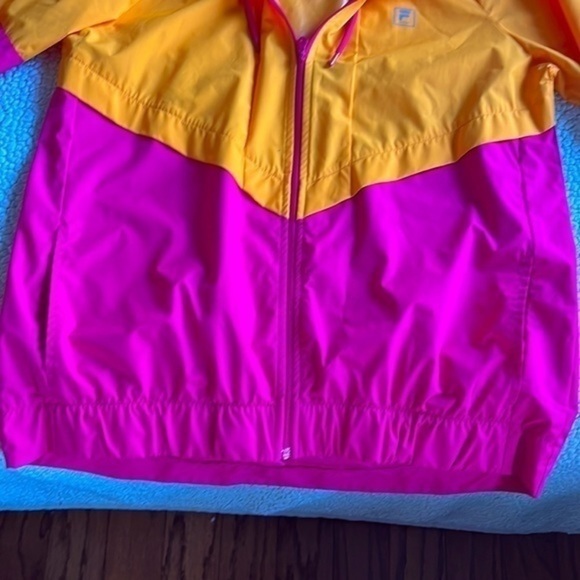 Fila Women’s Pink and Orange Windbreaker Jacket - Picture 6 of 7